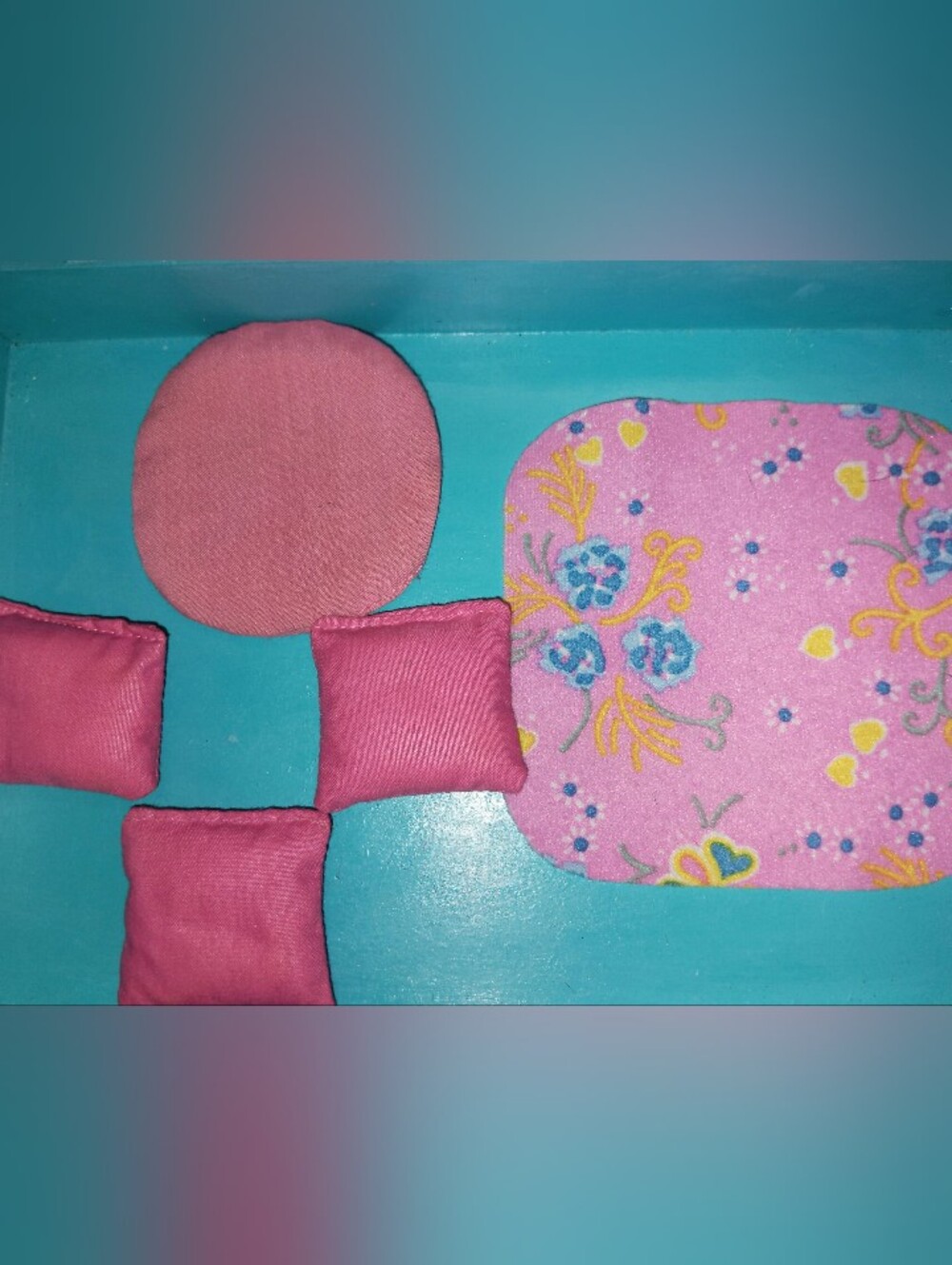 Barbie doll House Pink Pillow & Decor 80s